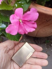 briquet dupont plaque or