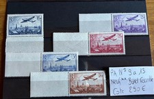 30-Timbre France Poste Aérienne N°9 à 13 Neuf** Bord de feuille Côte 290€