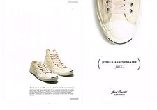PUBLICITE ADVERTISING 124  2010  JACK PURCELL  baskets tennis CONVERSE ( 2p)