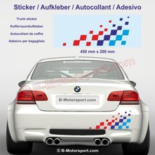 Sticker damier BMW M-Power compatible tous modèles de BMW - Version 45 cm | 3207