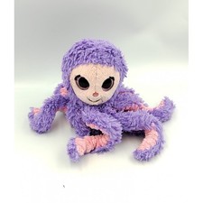 Doudou peluche pieuvre violet