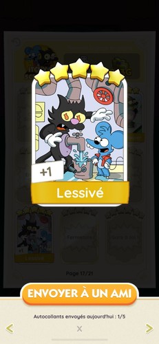 Lessivé carte monopoly 5 - /,