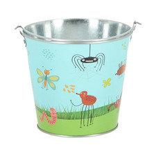Seau de jardin motif insectes