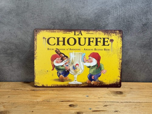 Plaque métal chouffe 432 - plaque,