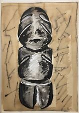 Didier CHENU (1956), Composition, 1992. Technique Mixte Sur Papier. Signé