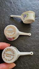 lot 3 mini Petite casserole miniature en porcelaine du restaurant Lasserre Paris