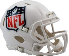 NFL Football Casque Ligue Bouclier Shield Blanc Mini Vitesse Footballhelm Casque