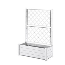 STEFANPLAST Bac a fleur/Jardiniere rectangulaire avec treillis - Finition eff...