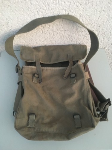 Ancien sac musette armée - sac,