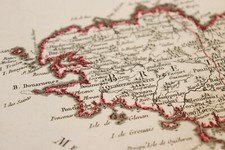 1763 map carte géographe - carte,