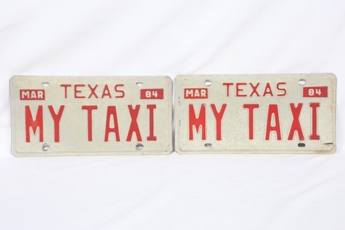 Pair 1984 texas vanity license - texas,