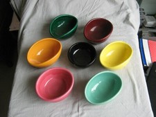 Superbe service à hors d'œuvres en faïence de Vallauris, Vintage 1970 Lunetta