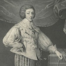 Cinq Mars Henri Coiffier de Ruzé d'Effiat Richelieu - Lithographie Grevedon