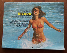 Ancien Calendrier RICARD de 1977