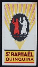 Ancienne carte parfumée St RAPHAEL calendrier 1928 Royal Rubist Doublet