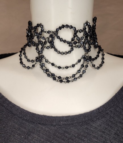 Collier deuil ancien - deuil,