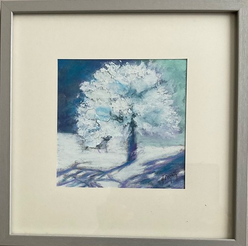 Tableau travaillé pastel - au,