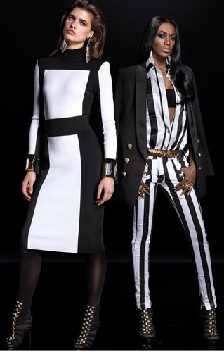 Balmain black and white - black,