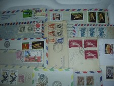 LOT DE 30 ENVELOPPES TIMBRES