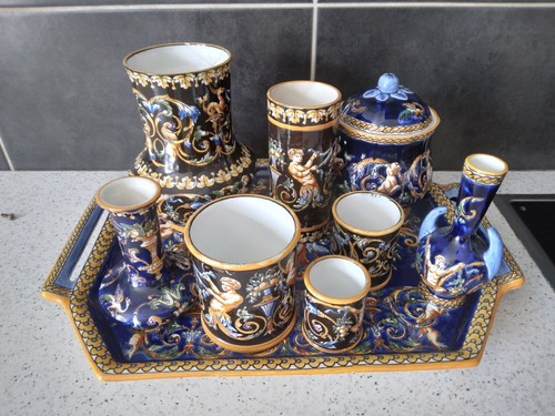 Gien faïence service - a, fumeur