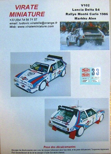 V102 lancia delta rallye - v102,