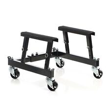 Wiltec Cric Lève-moto Plateforme élévatrice mobile 680kg Support roulant VTT