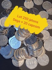 Lot De 250 Jetons Sega + 20 Jetons token Capcom Pour Borne D'arcade Coin Pusher