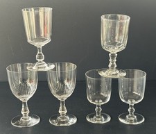 6 verres en cristal  Antique French Cristal Glass
