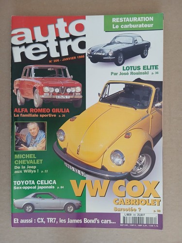 Auto retro 206 1998 - n°206, 1/1998