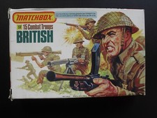 MATCHBOX 1/ 32 15 soldats combat Troops British boite complète