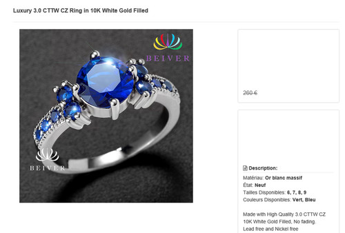 Bijoux b310 bague - :,