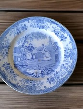 Louis Lebeuf Montereau assiette porcelaine opaque "L'Empereur de la Chine" 1834