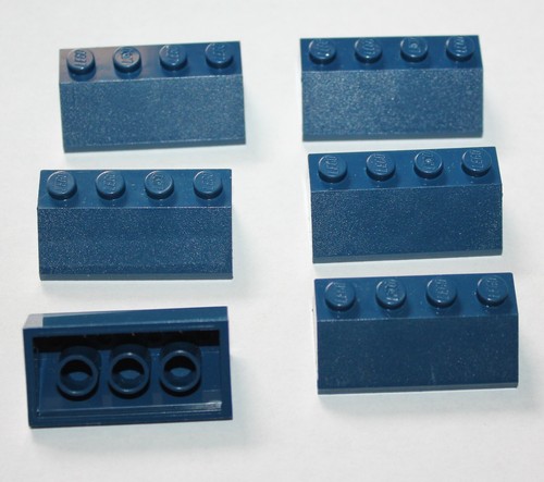Lego navyblue slope brick - navyblue, ref