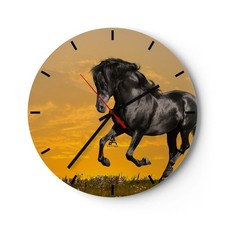 Horloge murale en verre
