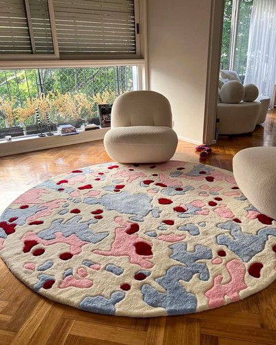 Tapis créateur rond - tapis,