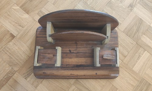 Ancien encrier bois - encrier,