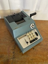 Machine A Écrire Ancienne OLIVETTI Summa Prima 20 Metal Bleu Vintage #C775