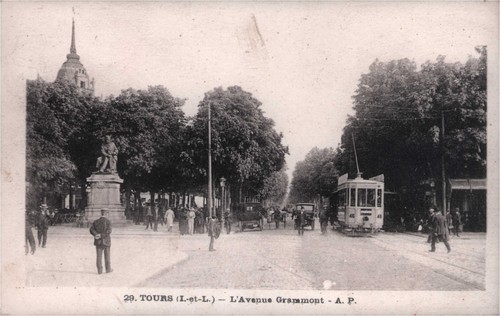 Cpa tours l avenue - cpa, 37