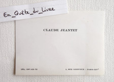 Carte de visite Claude Jeantet
