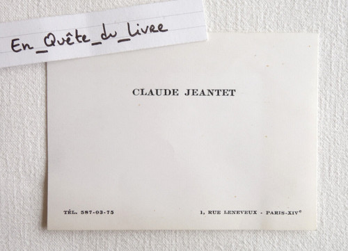 Carte visite claude - claude, jeantet