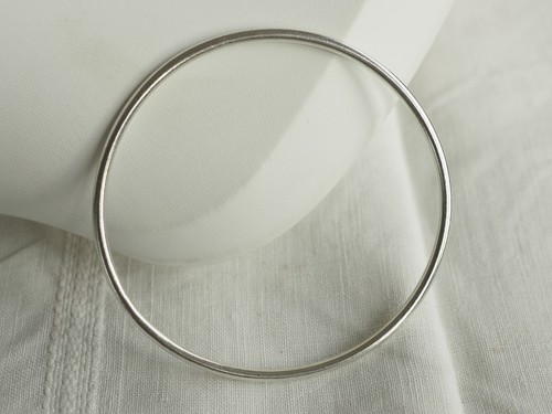 Bracelet jonc vintage argent - bracelet,