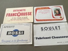 lot  4 anciens buvards