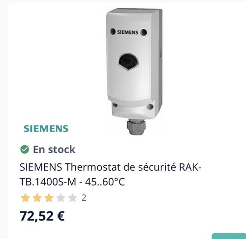 Thermostat sécurité - de,