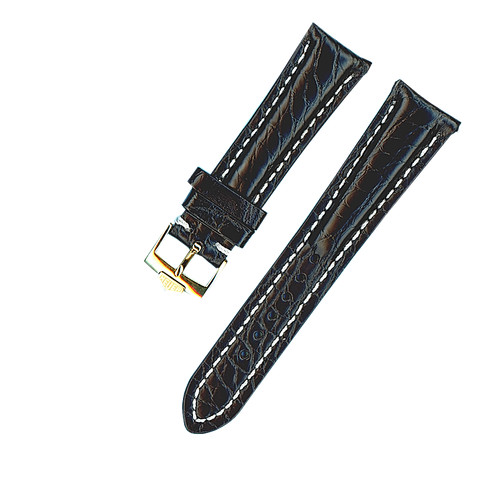 Véritable alligator noir - véritable,