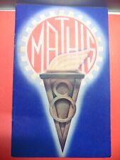 Brochure Ford V8 - Ford Mathis - Matford - Original de 1936