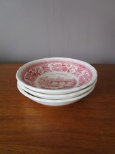 3 Coupelles de  Villeroy & Boch Modèle  BURGENLAND décor floral  paysage Rose