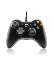 Manette USB pour Xbox 360 & PC Windows filaire - 1.80m - Noire