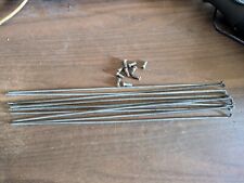 Lot de 10 rayons roue de vélo longueur  295 mm diamètre 2,4 mm avec écrou