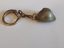 porte clés publicitaire métal ancien : CASQUE DE SAPEUR-POMPIER