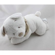 Doudou musical ours blanc foulard beige Nicotoy SIMBA TOYS - 21260